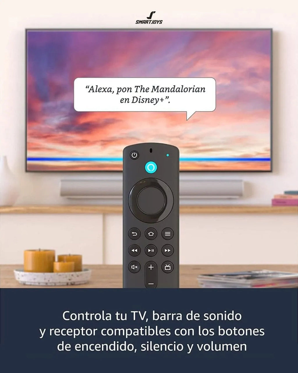 4K Fire Stick TV + Canales 12000 Nacional e Inter + Control Smart+ Alexa Voz Comando  + Garantia