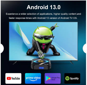 z28 Pro TV Box 8K Android WIFI 64GB+RAM 4GB - MAGIS TV ILIMITADO - Control con Comando de Voz