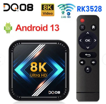 z28 Pro TV Box 8K Android WIFI 64GB+RAM 4GB - MAGIS TV ILIMITADO - Control con Comando de Voz
